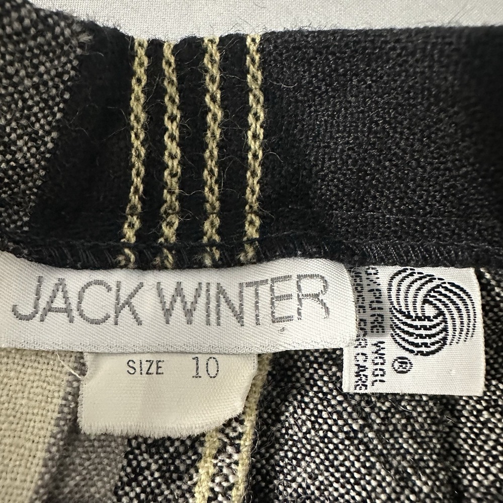 Vtg Jack Winter Tartan Plaid Midi Skirt Wool Preppy Womens 10 Waist 26" READ - Picture 9 of 14